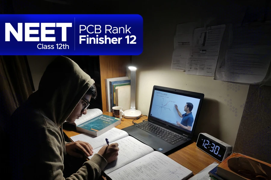 CLASS 12 (NEET) – PCB RANK FINISHER 12